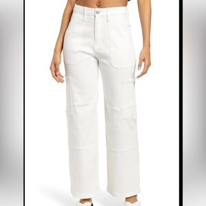 BP Wide Leg Utility Jeans - White